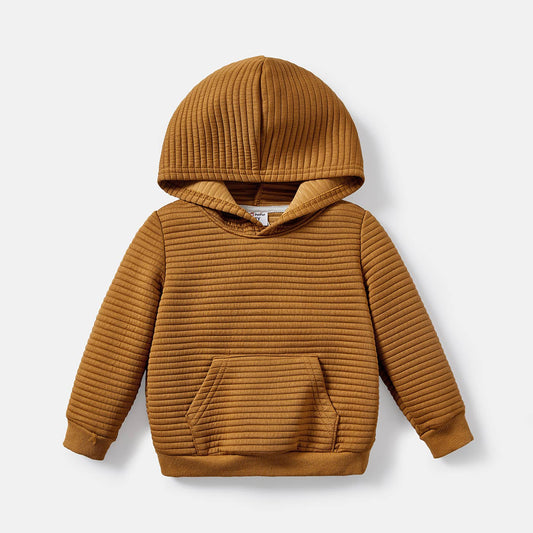 Khaki Textured Hoodie