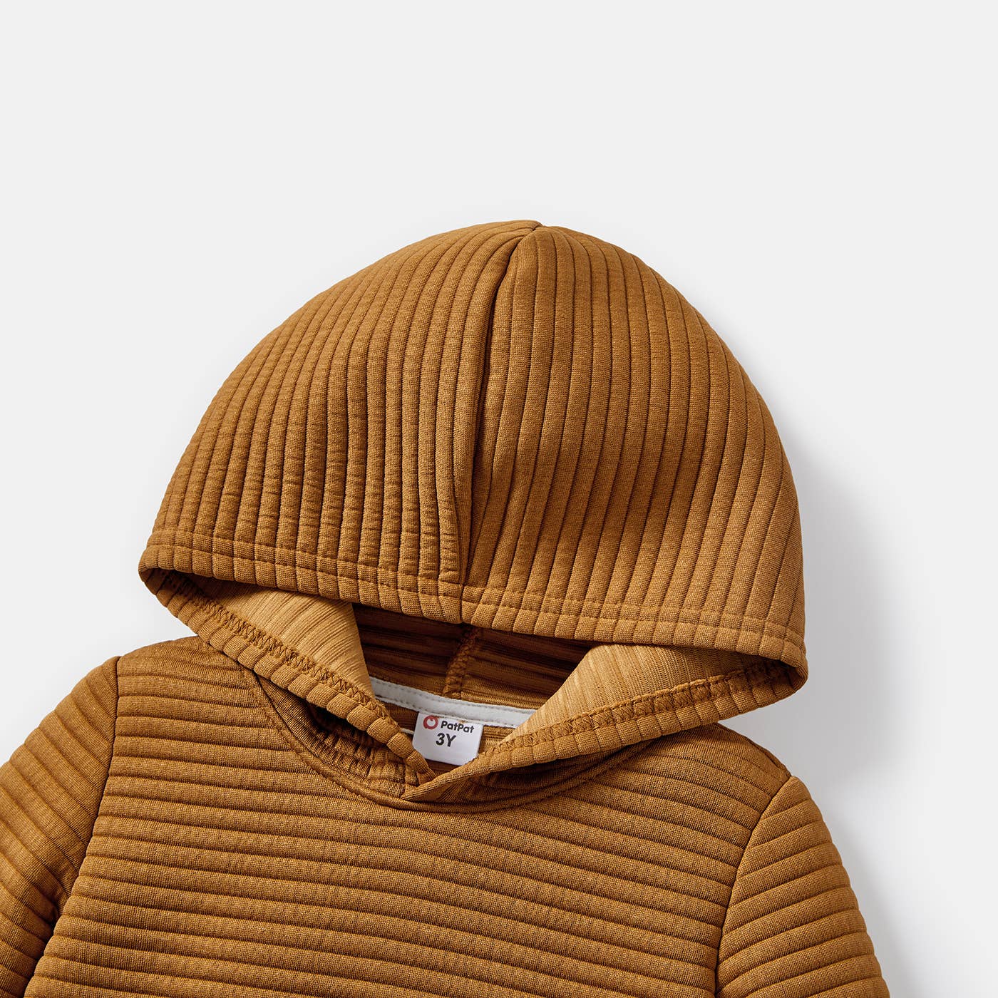 Khaki Textured Hoodie